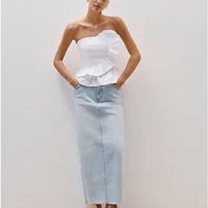 Express Denim Maxi skirt Large